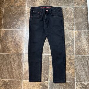 Supreme New York NY Slim Black Denim Jeans Streetwear Womens sz. 34